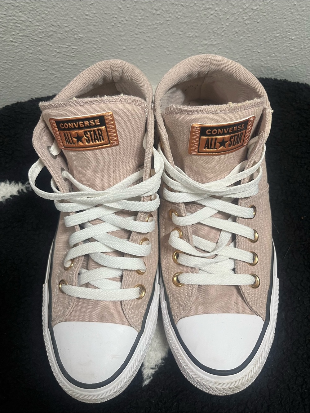 Converse All Star Pink Mid Top Sneakers